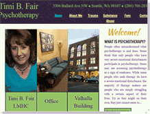 Tablet Screenshot of fairtherapy.com